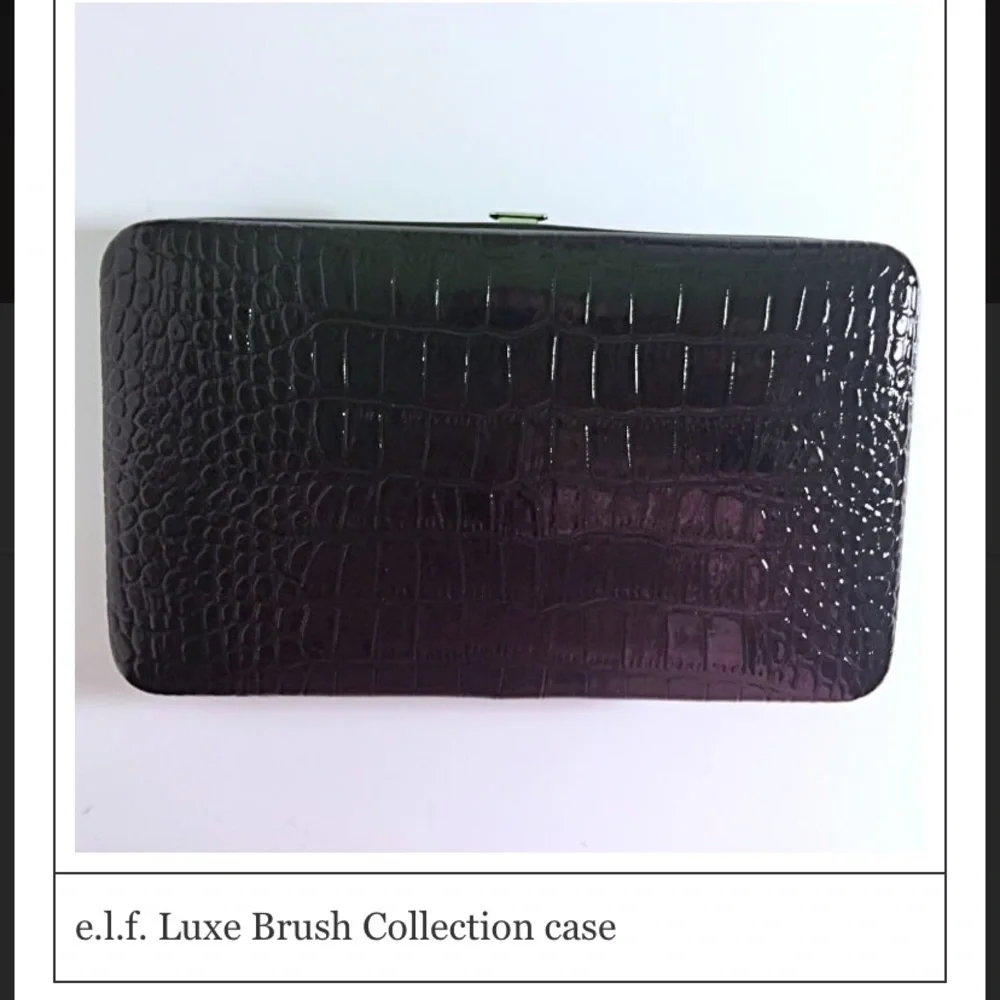 ELF New Luxe Brush Collection 7 Pieces with Black Croc Case - Picture 11 of 11